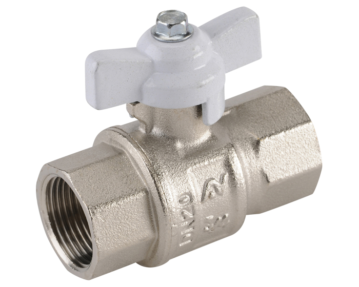 Brass ball valve 561 BSP silicone free butterfly handle 1/4''